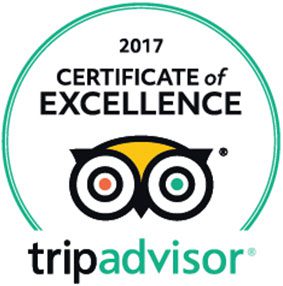 2017 TripAdvisor Certificate Of Excellence