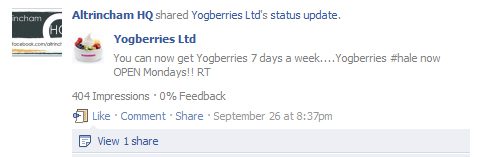 Altrincham HQ - Share Example for Yogberries