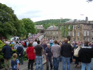 Buxton Olympic Torch Bearer Crowd