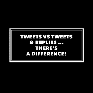 Tweets vs Tweets With Replies