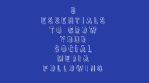 5 Essentials To Grow Your Social Media Following