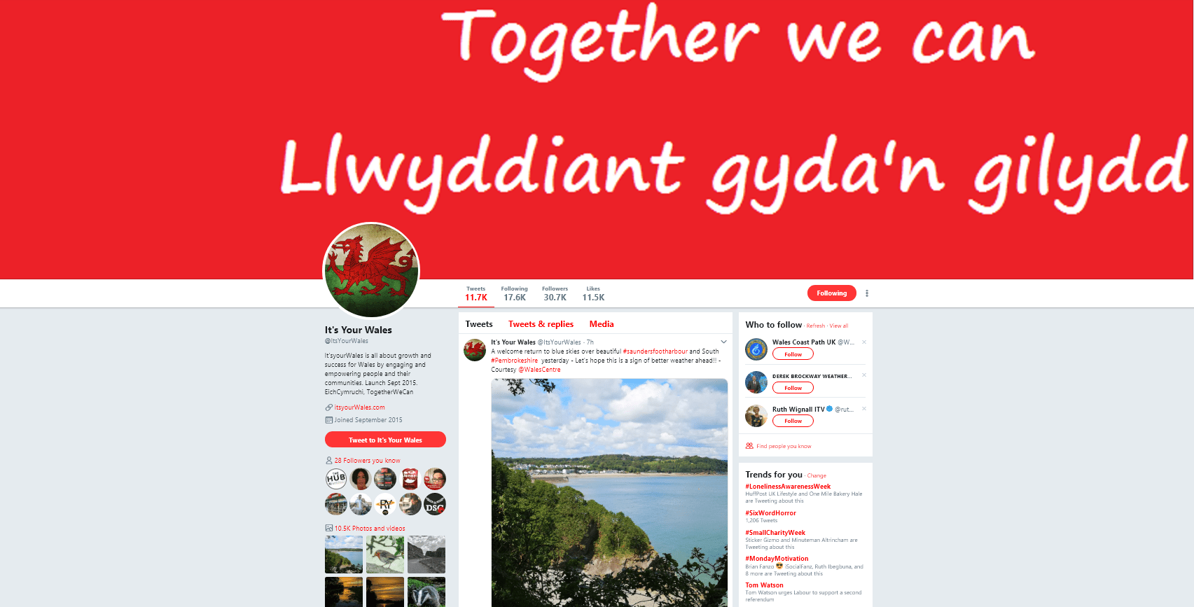 It's Your Wales Twitter Account